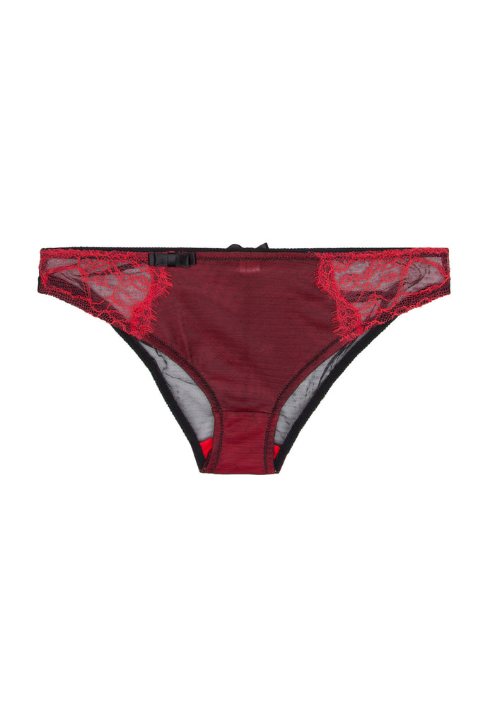 Ruth Brief by Lost in Wonderland red lace workingirls lingerie