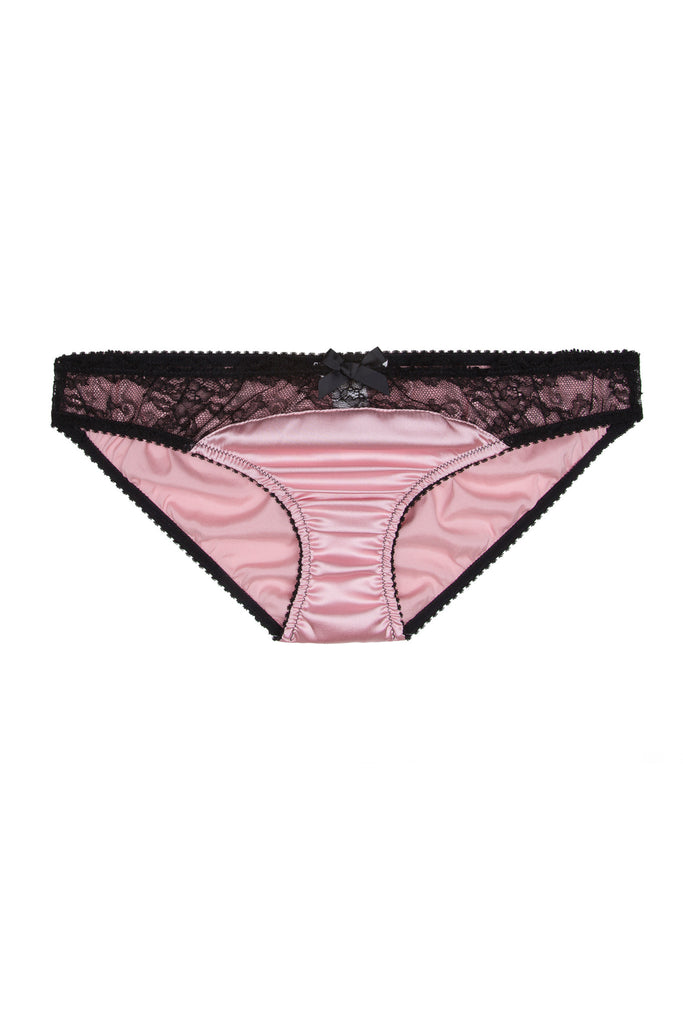 Love While You May Pink silk satin knicker by Lucile workingirls lingerie