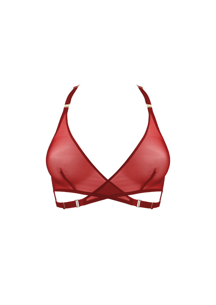 Bordelle Art Deco Mesh Wrap Bra