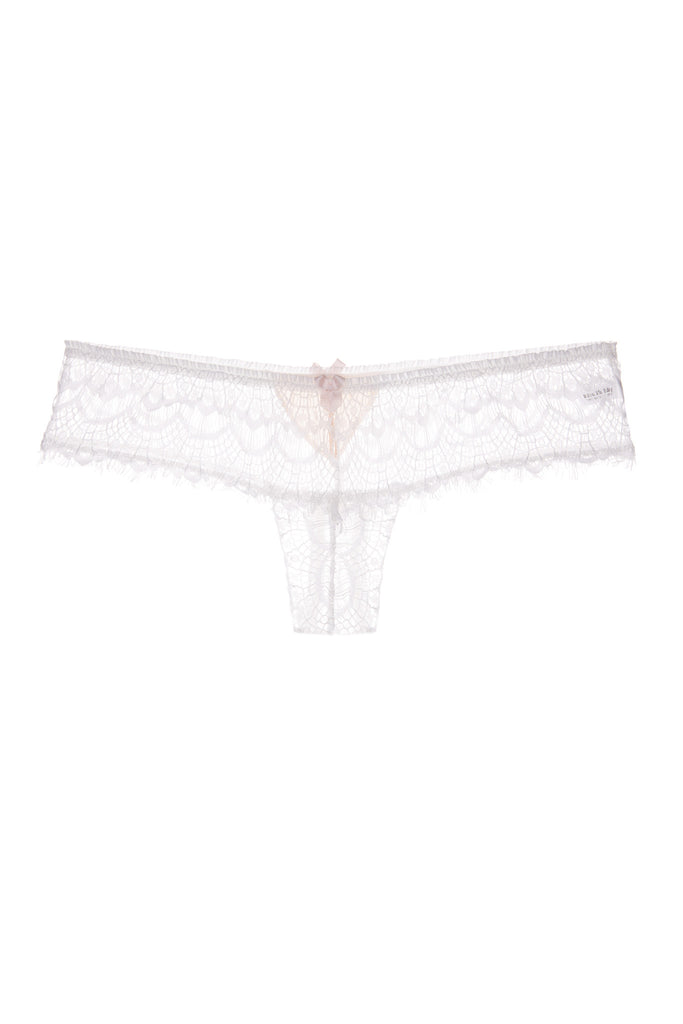 Mimi Holliday white lace bisou frost boyshort workingirls lingerie