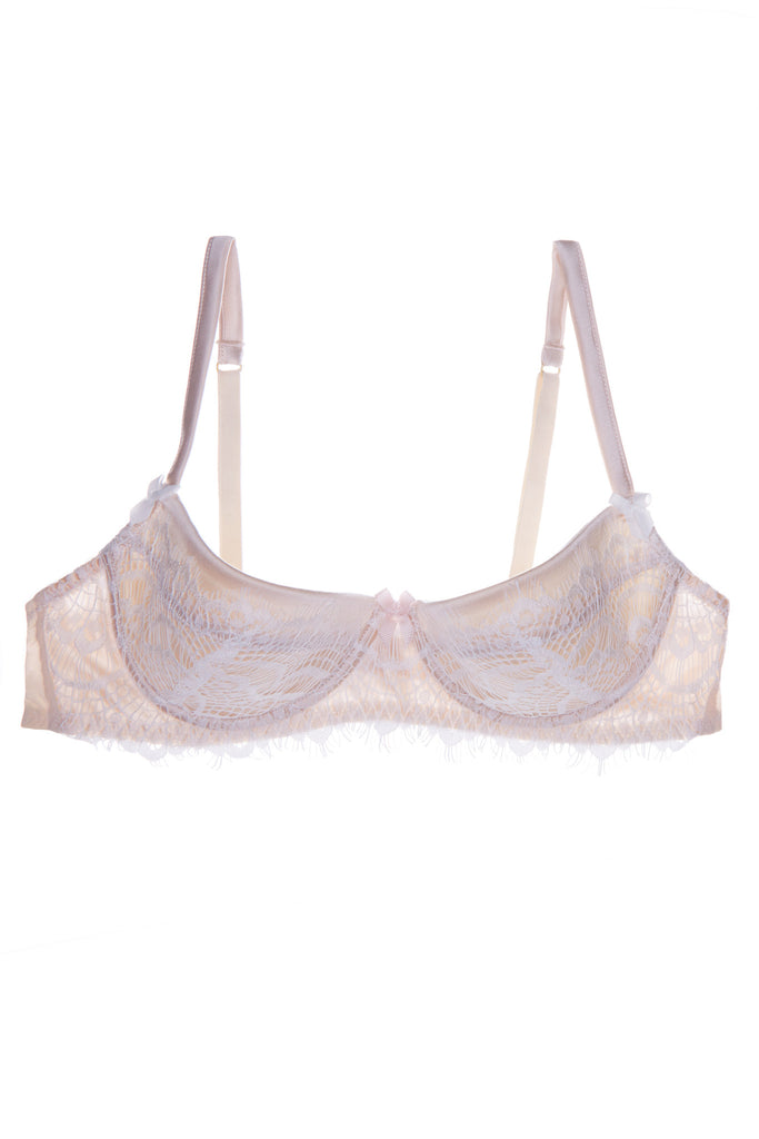 Mimi Holliday white lace bisou frost bra workingirls lingerie