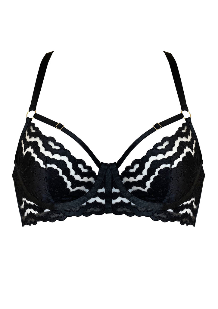 Bordelle Dala Balconette Wire Bra Black