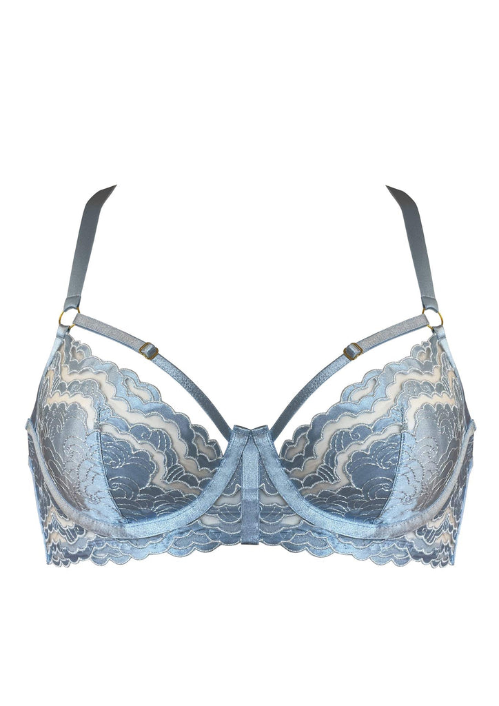 Bordelle Dala Balconette Wire Bra Dusty Blue