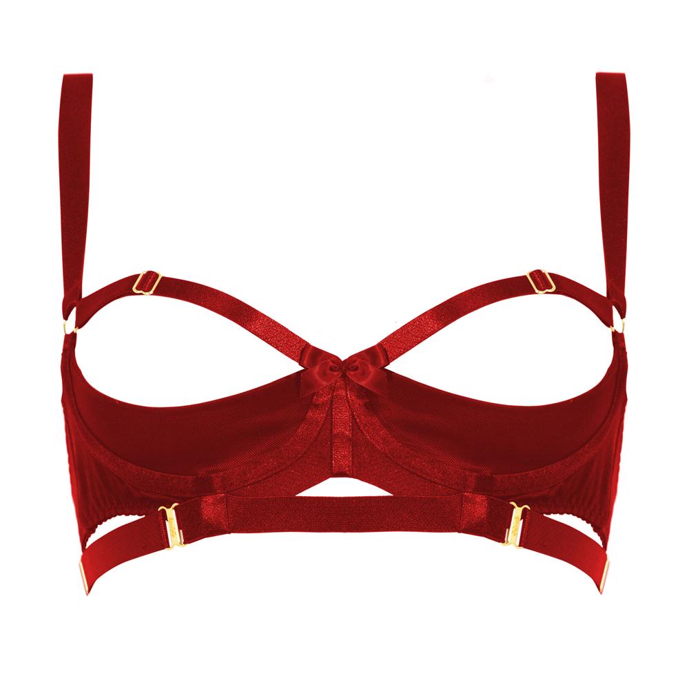 Bordelle Gia Shelf Bra Burnt Red