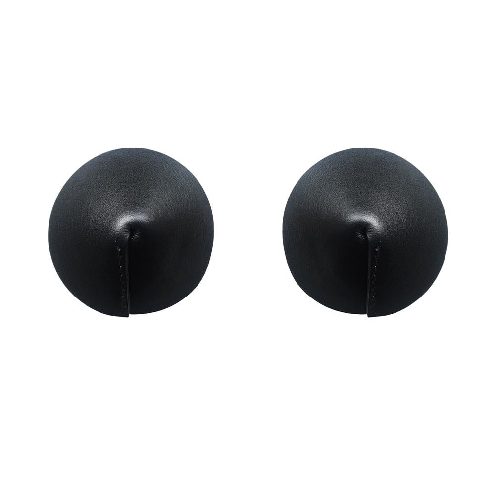 Bordelle Matte Leather Nipplets Black