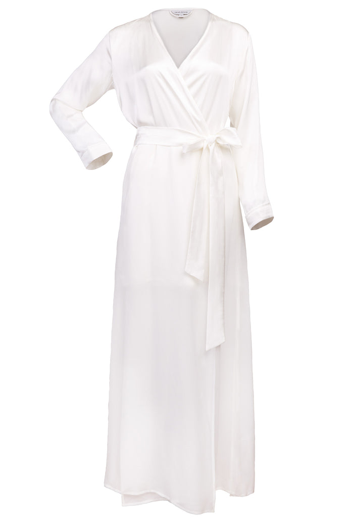 Naomi Ivory Sheer Maxi Dear Bowie Workingirls luxury lingerie