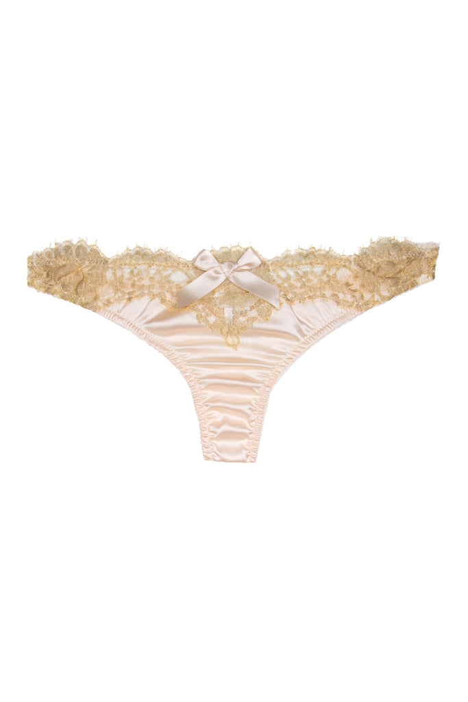 Lucile 11 rue de Penthievre silk thong Workingirls luxury gold bridal lingerie