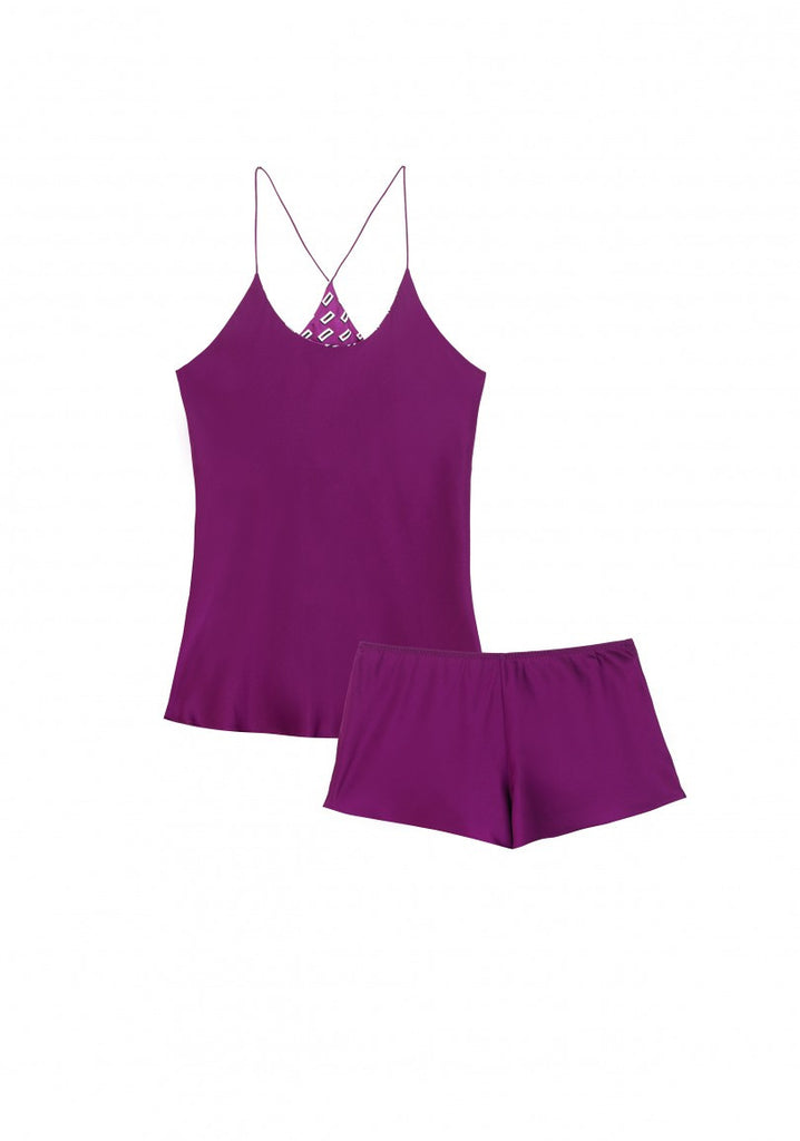 Olivia Von Halle Bella Mulberry Camisole Set