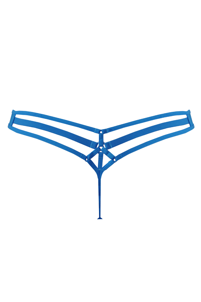 Space odyssey blue thong by Marlies Dekkers workingirls lingerie