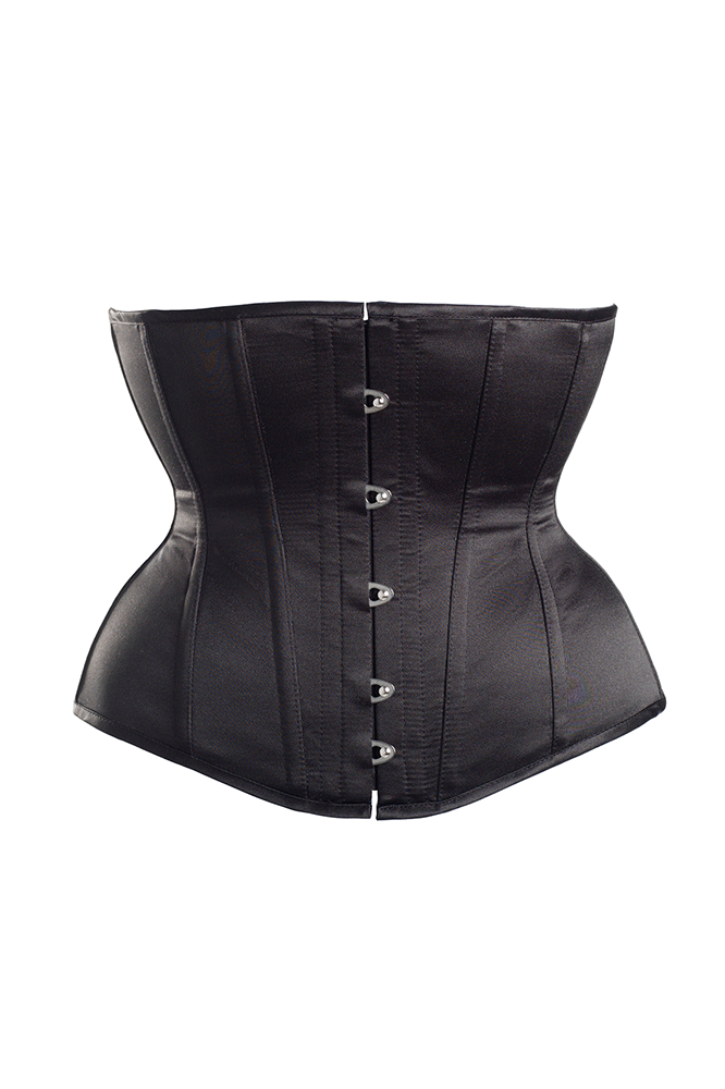 Ophelia Black Corset Ava Corsetry Workingirls Luxury Lingerie