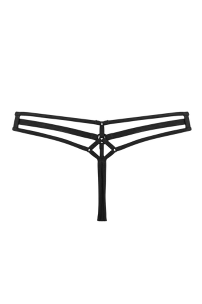 Space Odyssey black thong by Marlies Dekkers workingirls lingerie